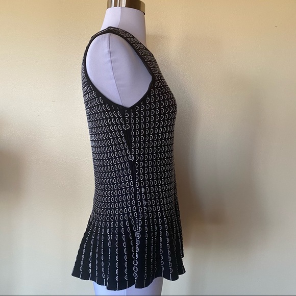 Ann Taylor Embroidered Sleeveless Peplum Sweater S - Picture 9 of 12